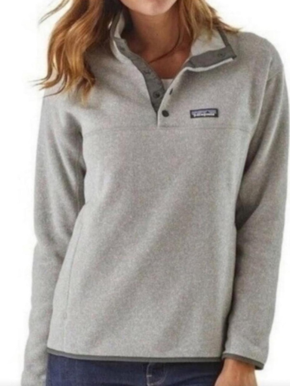Patagonia Light Gray Fleece | M
